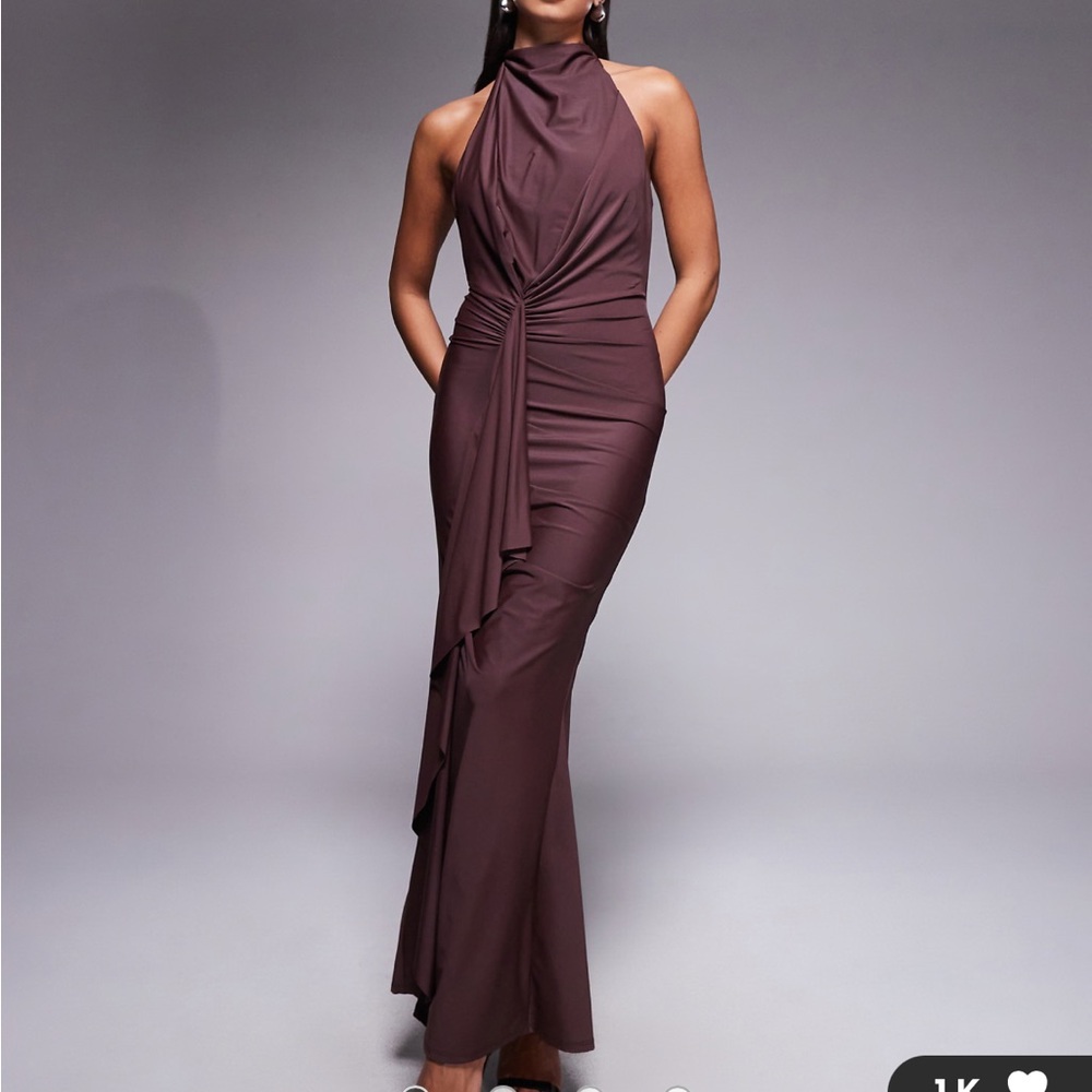 Size 2 ASOS Brown Evening Gown